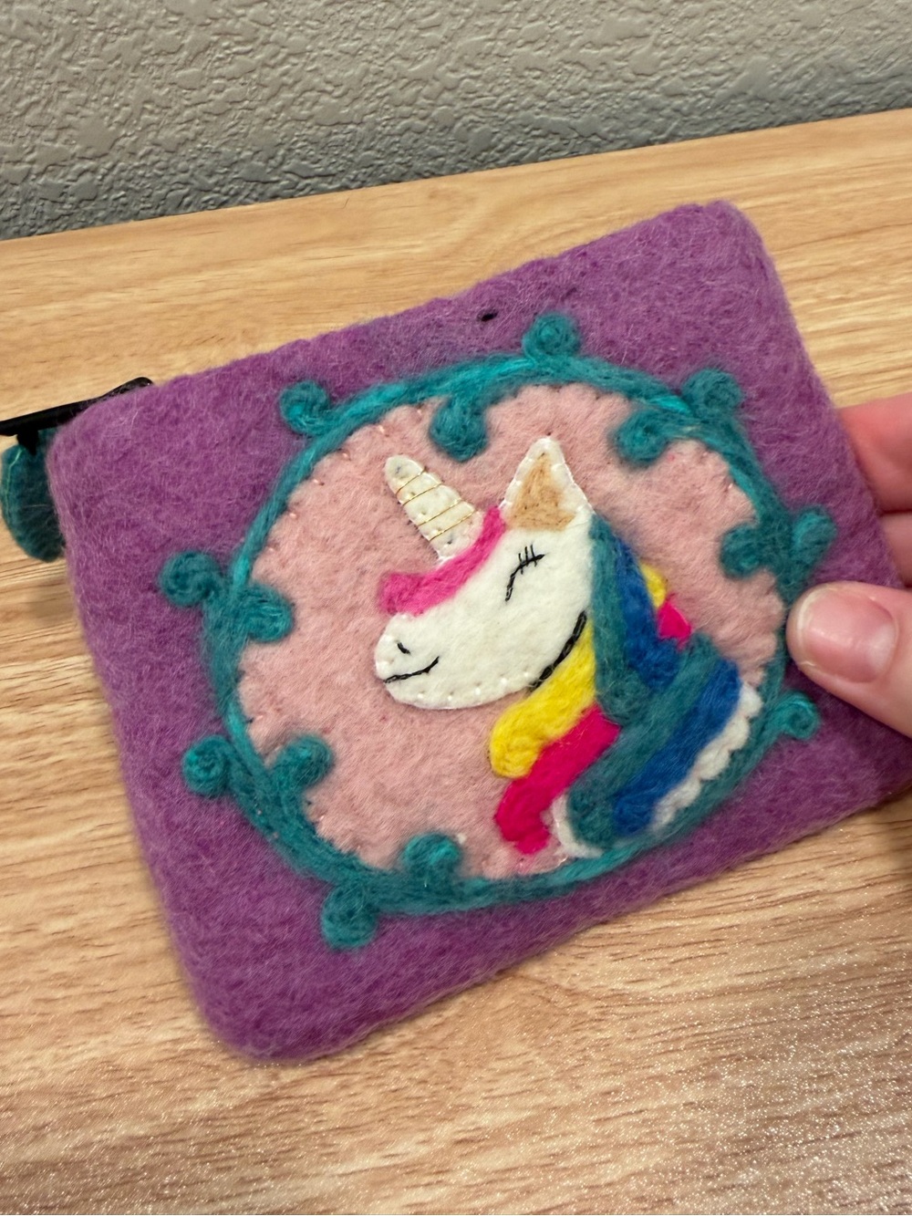 NWOT Wild Woolies Coin Purse Unicorn
